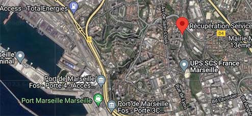 Plan Marseille Palettes Récupération Service